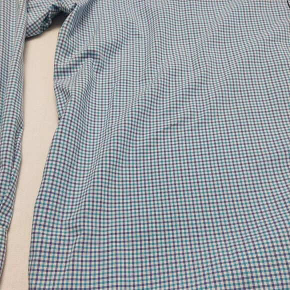 Ralph Lauren Button Down Shirt Long Sleeve Blue Check Men's XXL - Picture 9 of 16